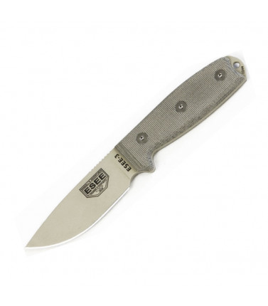 ESEE 3 Desert Tan Round Pommel