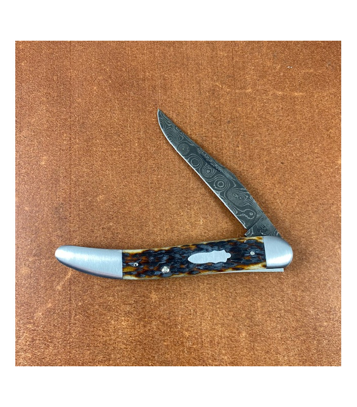 Case/Bose Old Dog Molasses with Damascus Blade