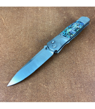 El Rey Solid Blue Kingman Turquoise Knife w Black DLC