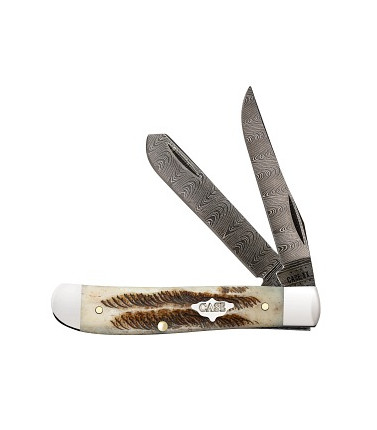 Vintage Bone Damascus Mini...