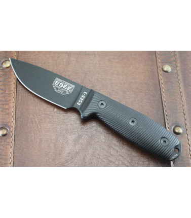 ESEE-3 PE Black Blade G-10