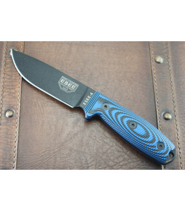 ESEE-4 PE Blk Bld Blu/Blk G-10