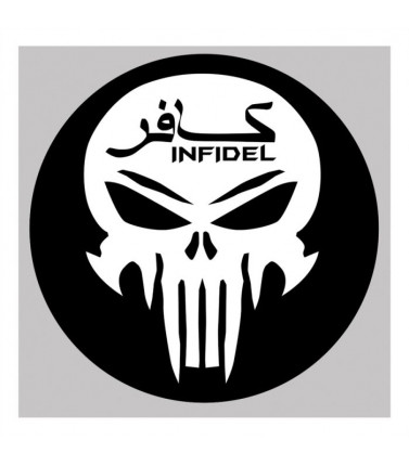 Infidel Skull Sticker