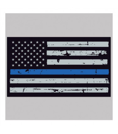 Thin Blue Line Flag Sticker