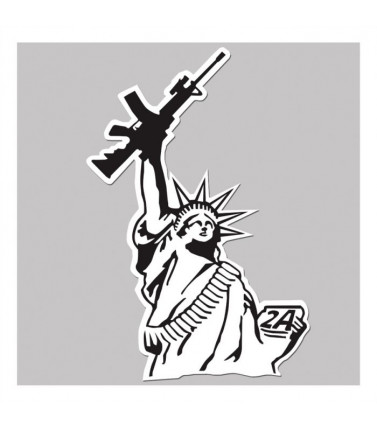 Lady Liberty AR-15 Sticker