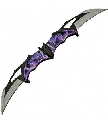 Bat Double Linerlock - Purple