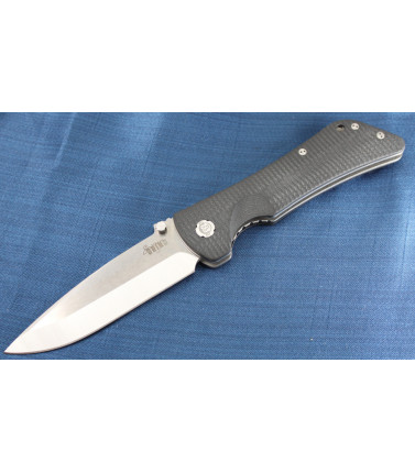 Black Drop Point PE Satin