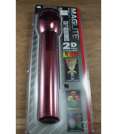 MagLite LED 2 D Cell RED