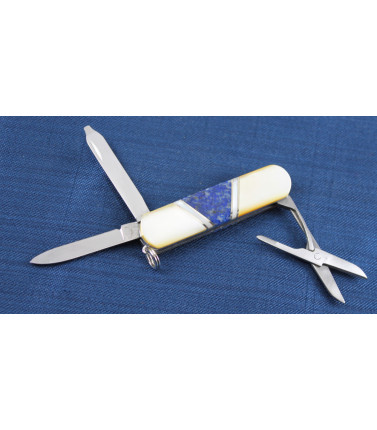 Scissor Knife MOP/Lapis