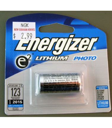 Energizer 123 Lithium Battery
