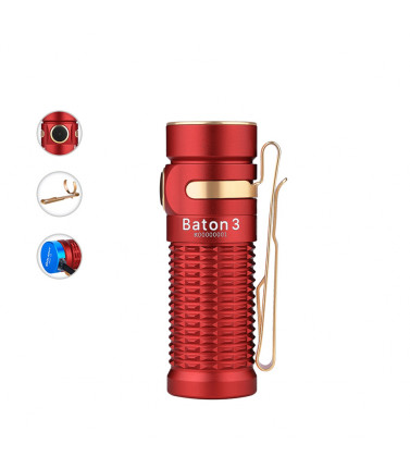 Baton 3 Red 1200 Lumen