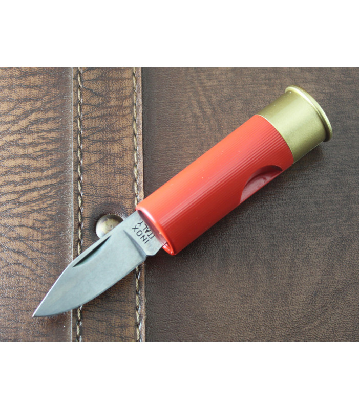 Shotgun Shell Knife Red