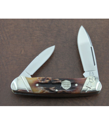 Canoe Brown Stag Bone