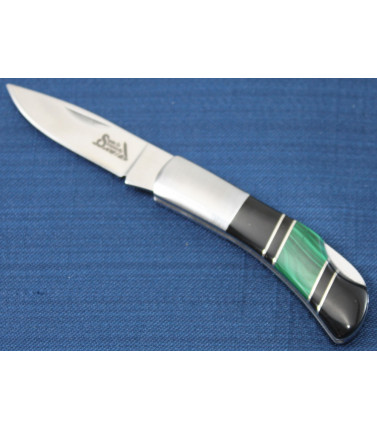 2 3/4" Lockback with Malachite