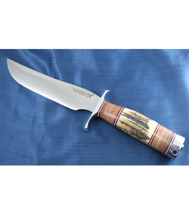 Model 3 Leather/Stag Handle