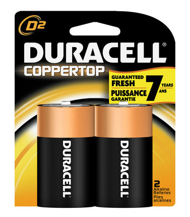 Duracel D Batteries 2pk