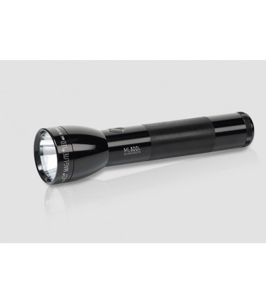 300L 2D LED Flashlight BLACK