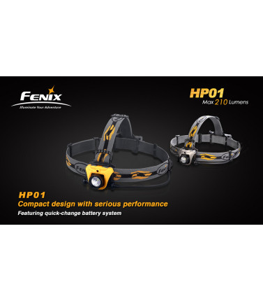 HP 01 Headlamp Orang 210 Lumen