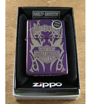Zippo Harley Davidson Purple