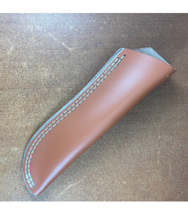 SH1159 Brown Leather Fixed Blade Knife Sheath 7 Inch